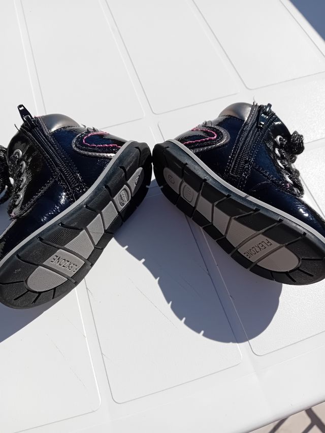 Polacchino Chicco bambina n.19 nero/rosa