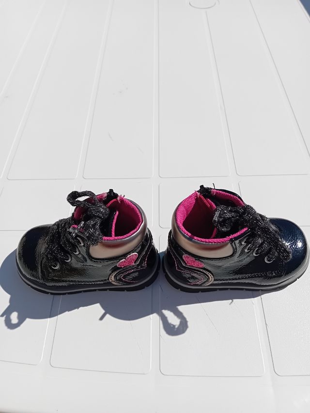 Polacchino Chicco bambina n.19 nero/rosa