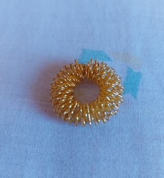 Anillo Sensorial Acupresión Dorado