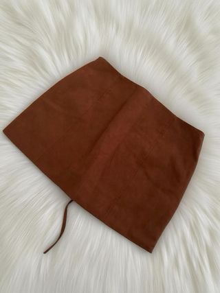 Falda Zara Marrón con Cordones