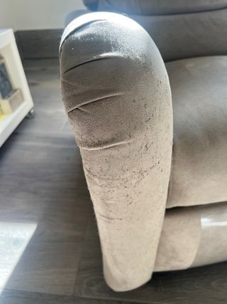 Sillón relax masaje beige/gris