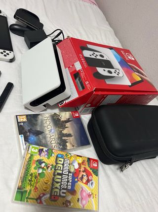 Nintendo Switch OLED Blanca + Juegos