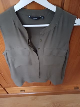 Camisa sin mangas Fórmula Joven verde M