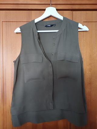 Camisa sin mangas Fórmula Joven verde M