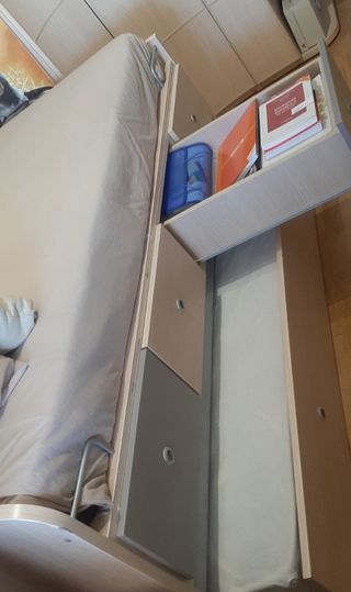 Cama juvenil con cajones