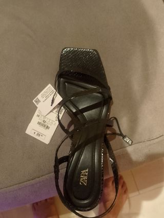 Sandalias Zara Negras Talla 38