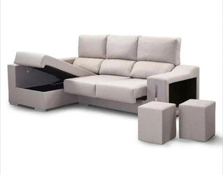 Sofá Chaselongue Beige