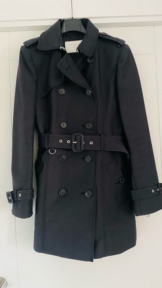 Trench Zara Negro