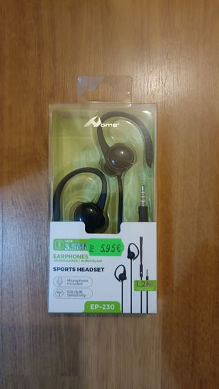 Auriculares Deportivos Some Negro Jack 3.5mm