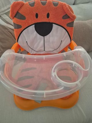 Trona portátil para bebé con diseño de tigre