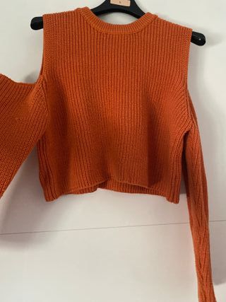 Jersey de punto naranja talla 13/14