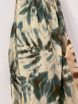 Top Halter Beige y Turquesa
