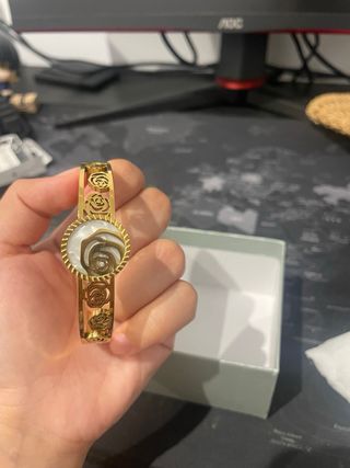 linda pulsera flores y mármol