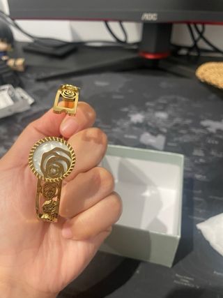 linda pulsera flores y mármol