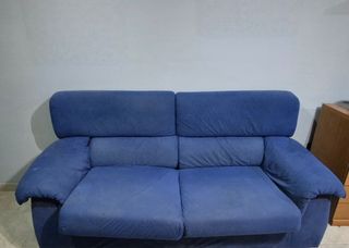 Sofá 3+2 plazas azul