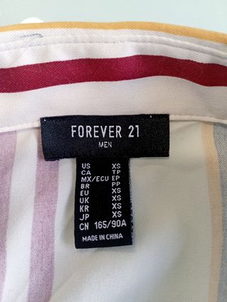 Camisa rayas Forever M/L