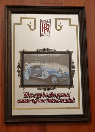 Specchio Rolls Royce con cornice