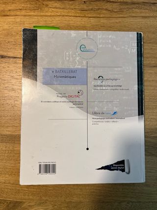 Matemàtiques 1r Batxillerat