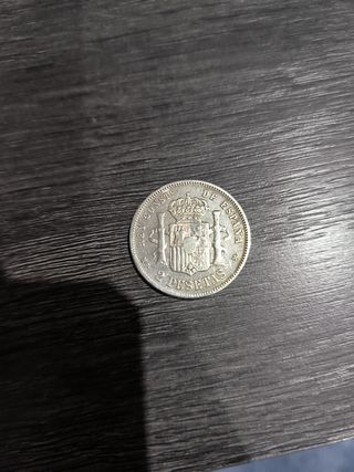 Moneda Plata Alfonso XII 2 Pesetas 1882