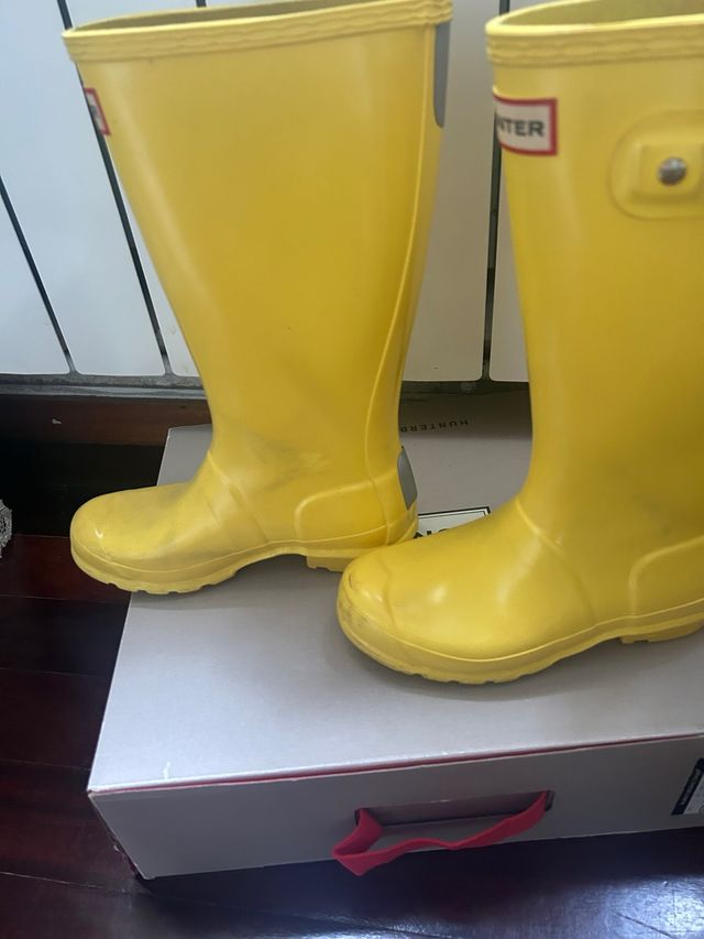 Botas de agua Hunter amarillas niño/a Talla 33