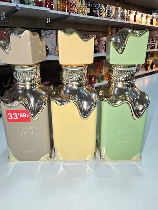 Lattafa Eclaire Perfume Beige y Verde