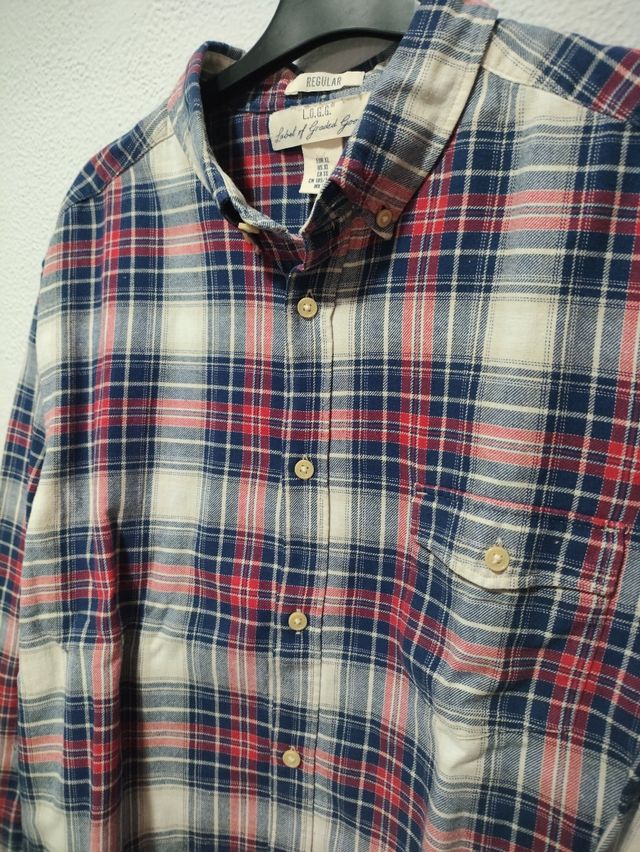 Camisa H&M Cuadros Talla XL