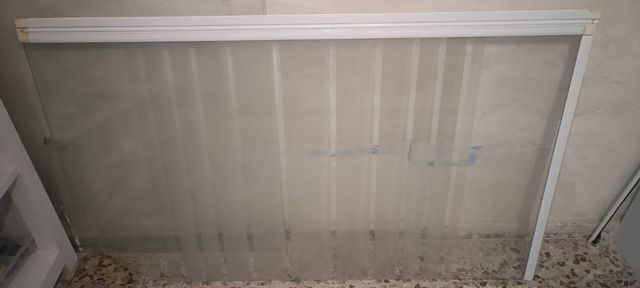 Mampara de Bañera de Cristal 142cm alto 83cm ancho