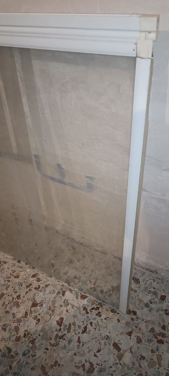 Mampara de Bañera de Cristal 142cm alto 83cm ancho