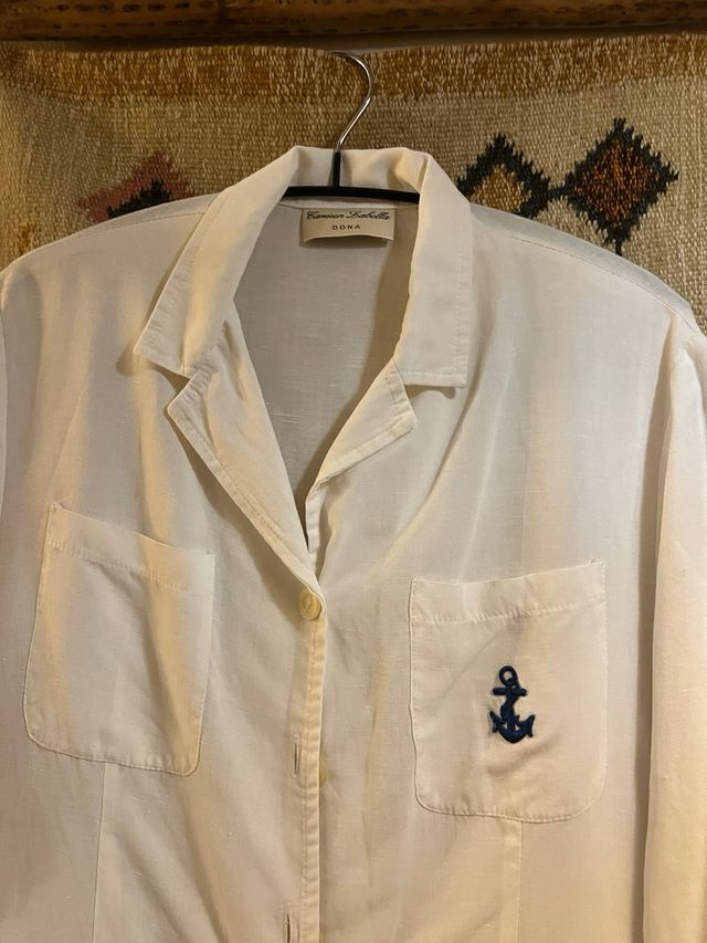 Blazer blanco marinero algodón 100%