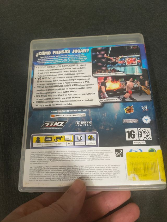 WWE SmackDown vs Raw 2008 PS3