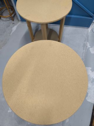 2 tavoli ausiliari rotondi