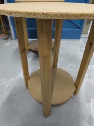 2 tavoli ausiliari rotondi