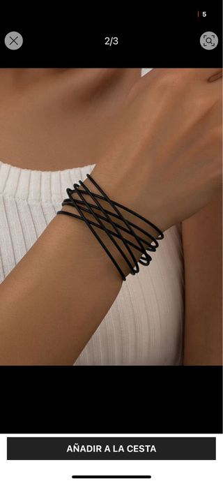 Pulsera casual linda negra