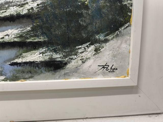 Grande Quadro Antico Dipinto a Mano