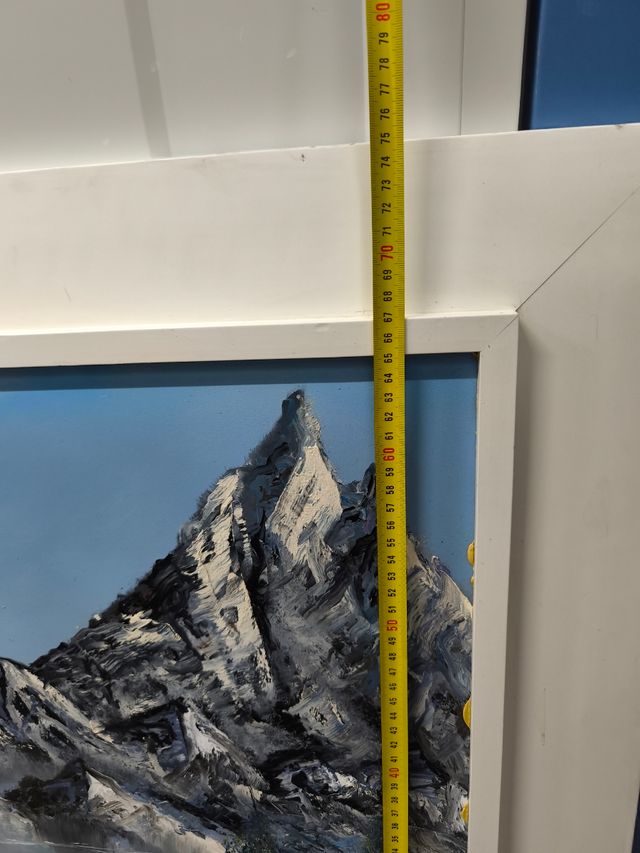 Grande Quadro Antico Dipinto a Mano