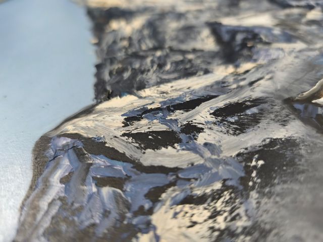 Grande Quadro Antico Dipinto a Mano