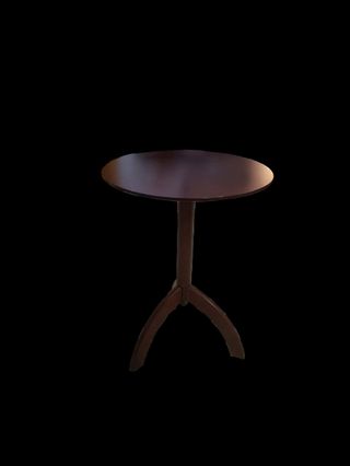 Mesa velador de madera