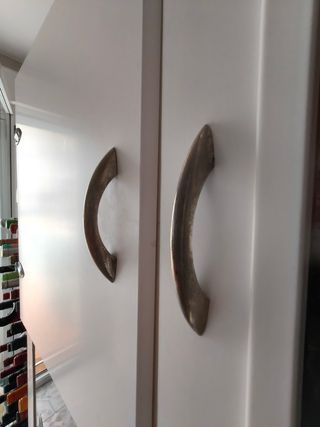 Alacena antigua vintage madera y cristal