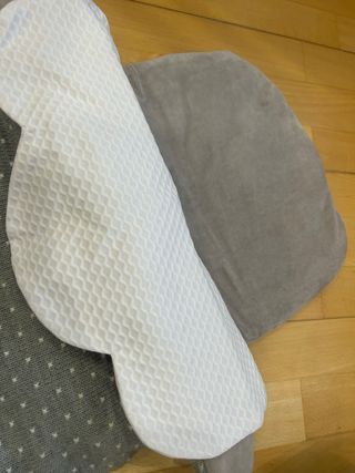 Saco para capazo gris con topitos