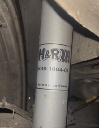 2 Amortiguadores traseros H&R Cup VW Polo 86c G40
