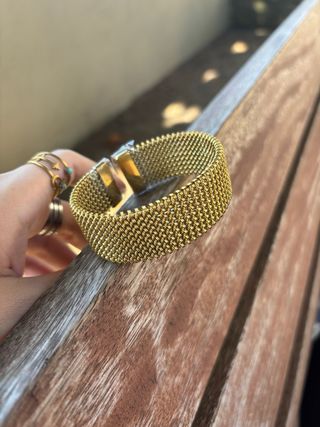 Pulsera de acero inoxidable dorada