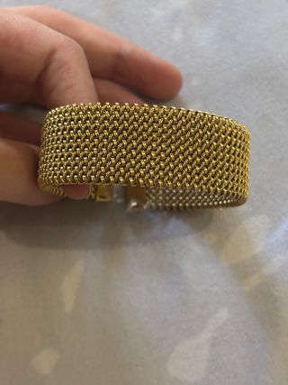 Pulsera de acero inoxidable dorada