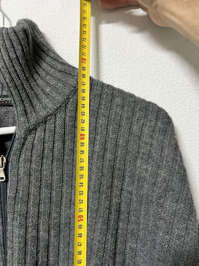 Maglione Sorbino Grigio Zip Collo Alto