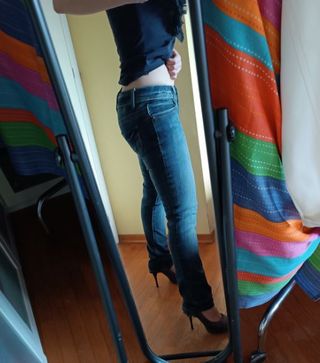 Jeans Pimkie vita bassa gamba dritta taglia 38
