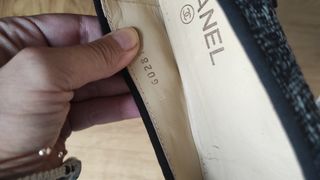 Chanel ballerine nere e argento