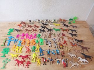 Indios y Vaqueros Comansi + Caballos Starlux
