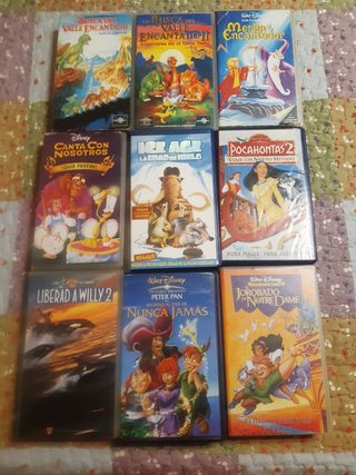 Películas VHS Infantiles Disney y Más