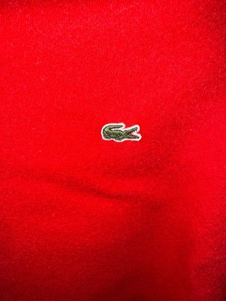 Jersey Lacoste Rojo con Detalles Brillantes