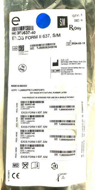 Faja Lumbar Ortesis Lumbosacra EXO FORM II