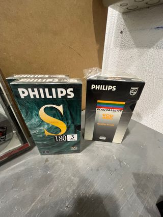 Cintas VHS Philips VCC 480 y Sistema 2000